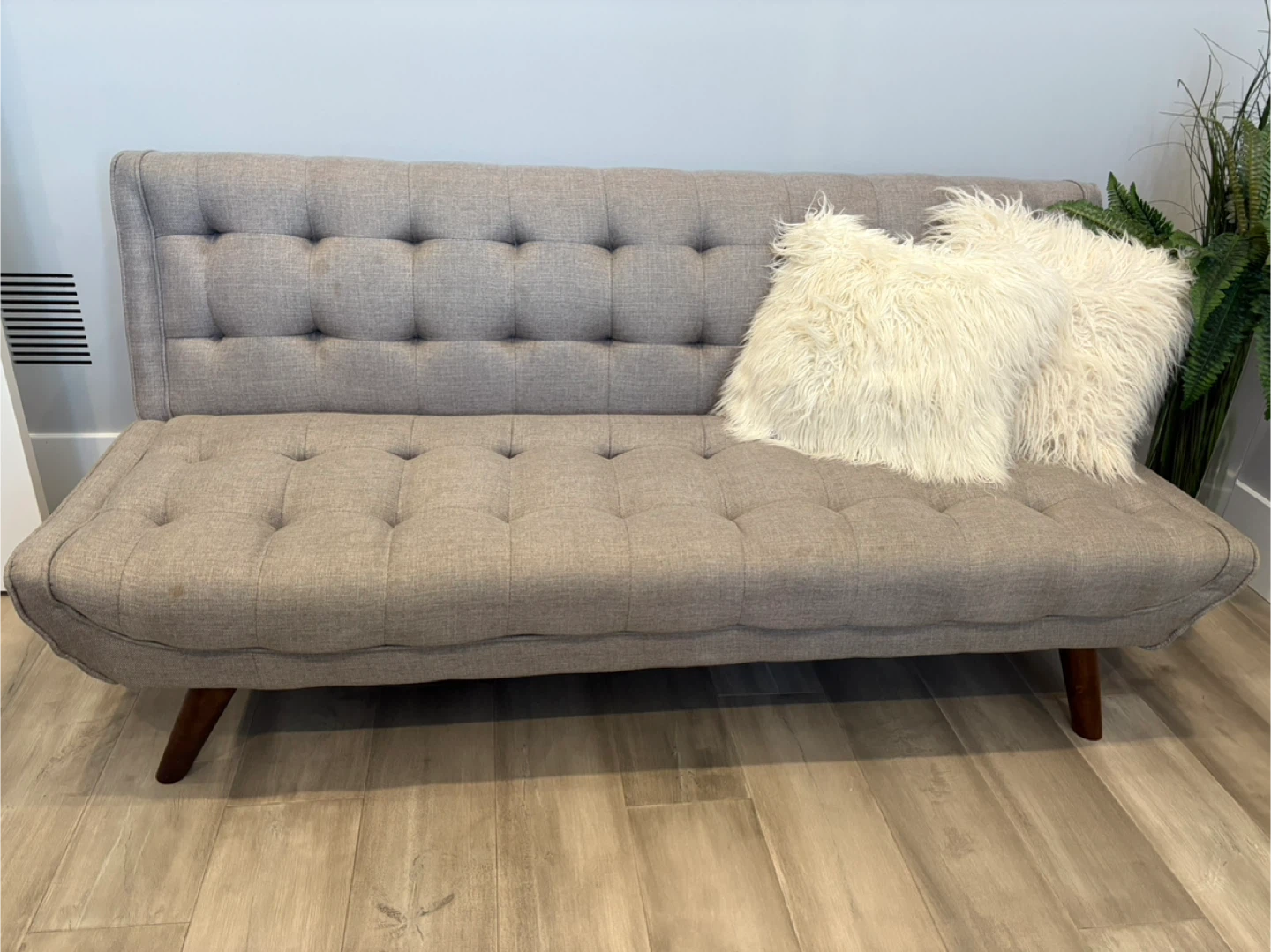 Grey Tufted couch
