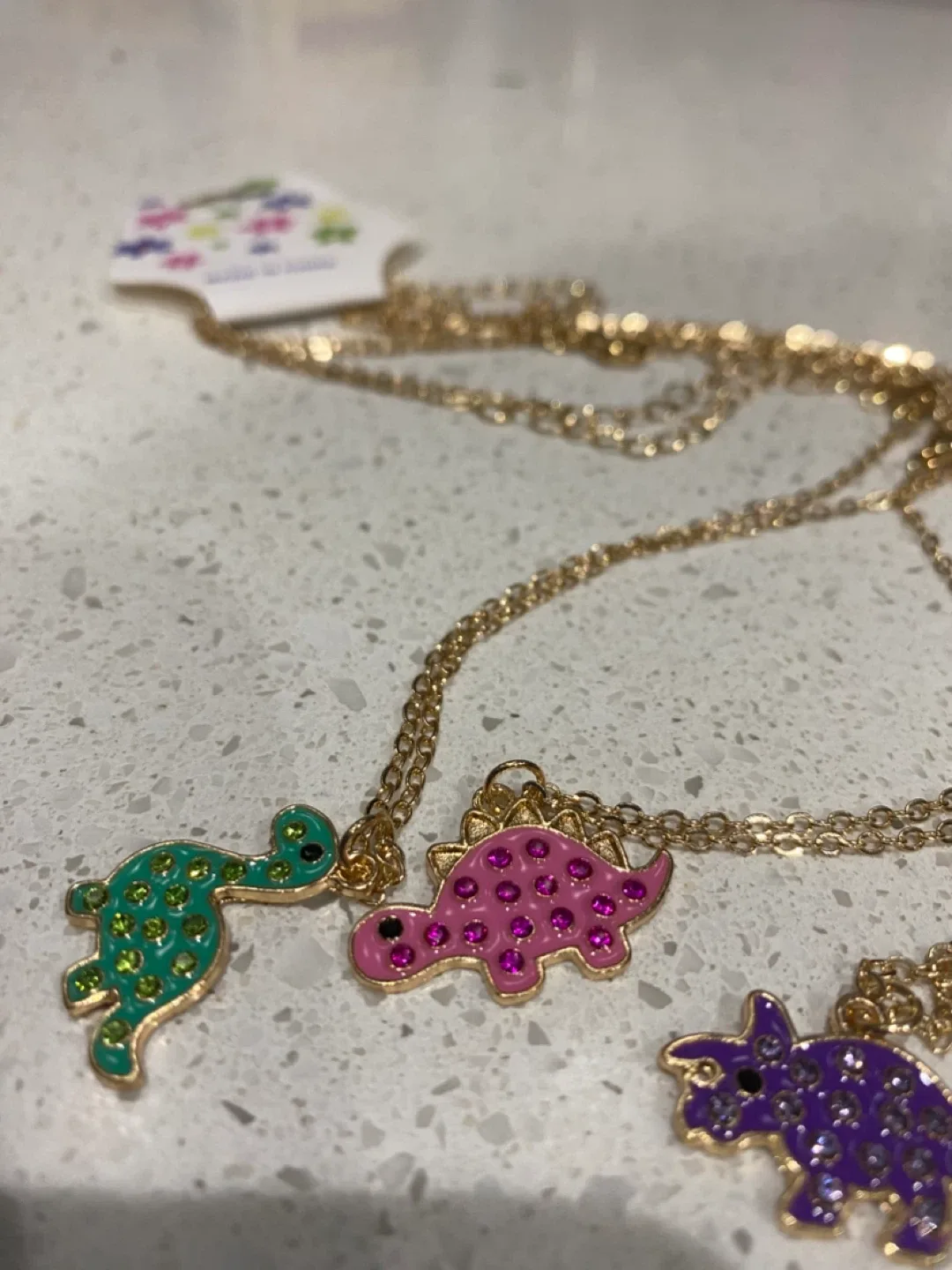 New in Packet Dinosaur Necklaces - Set of 4 image indicator(3)