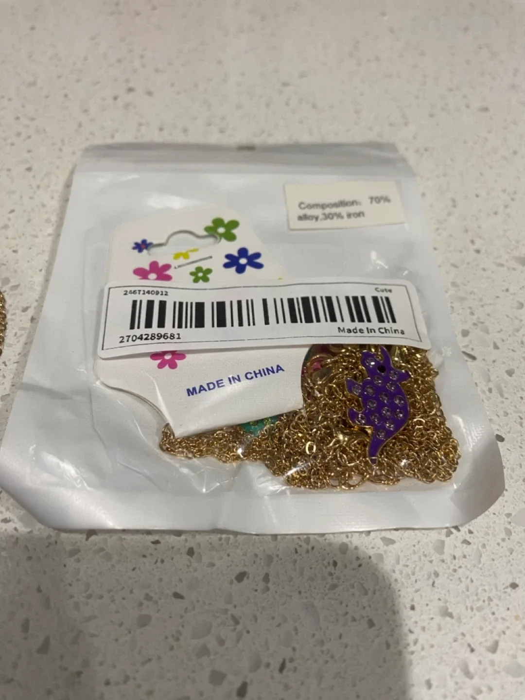 New in Packet Dinosaur Necklaces - Set of 4 image indicator(5)