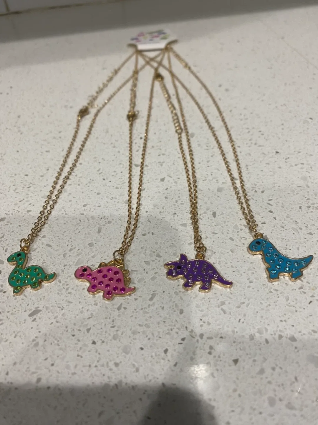 New in Packet Dinosaur Necklaces - Set of 4 thumbnail