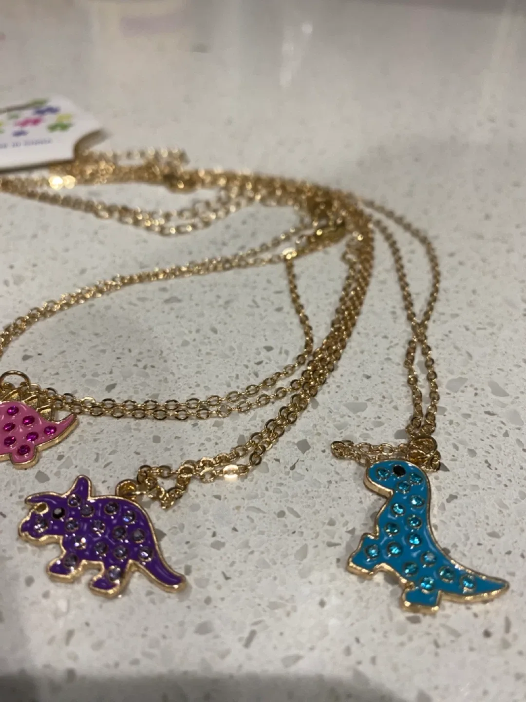 New in Packet Dinosaur Necklaces - Set of 4 image indicator(4)