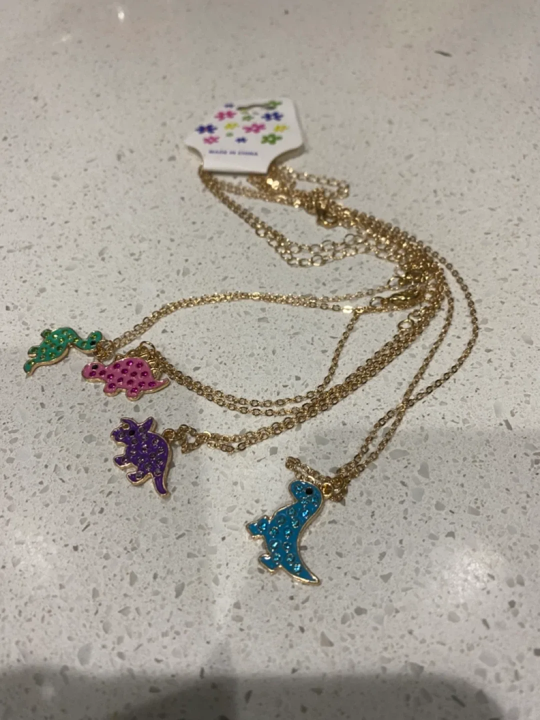 New in Packet Dinosaur Necklaces - Set of 4 image indicator(2)