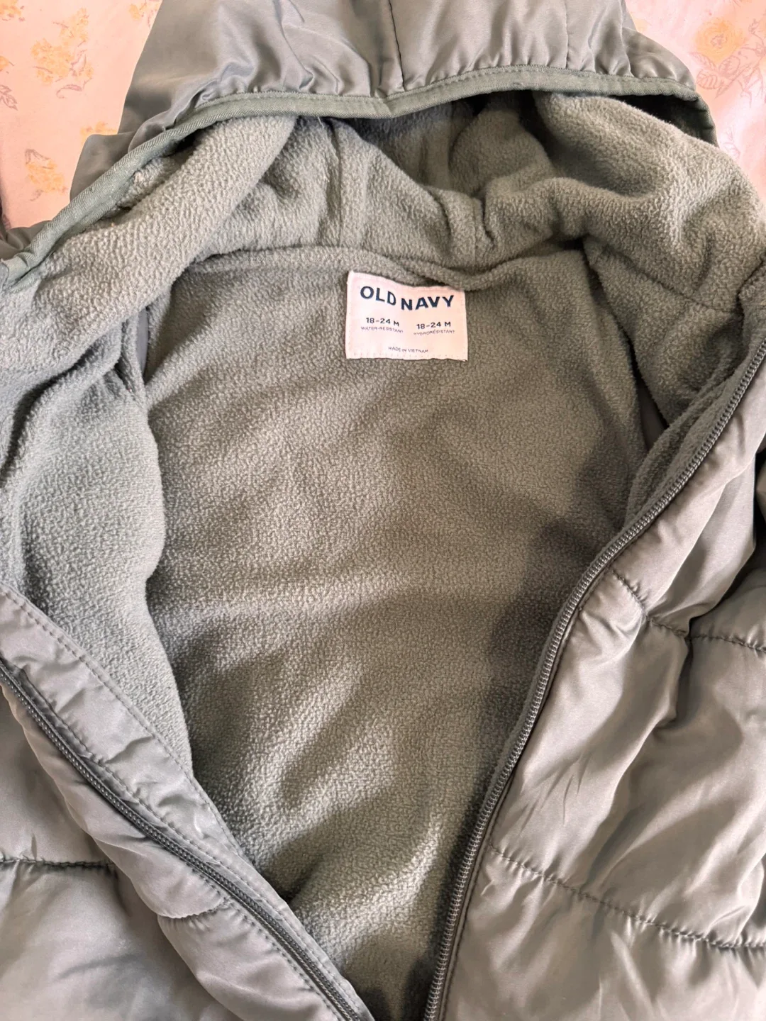 Old Navy 1-3 years Puffer Onesie Snowsuit image indicator(2)