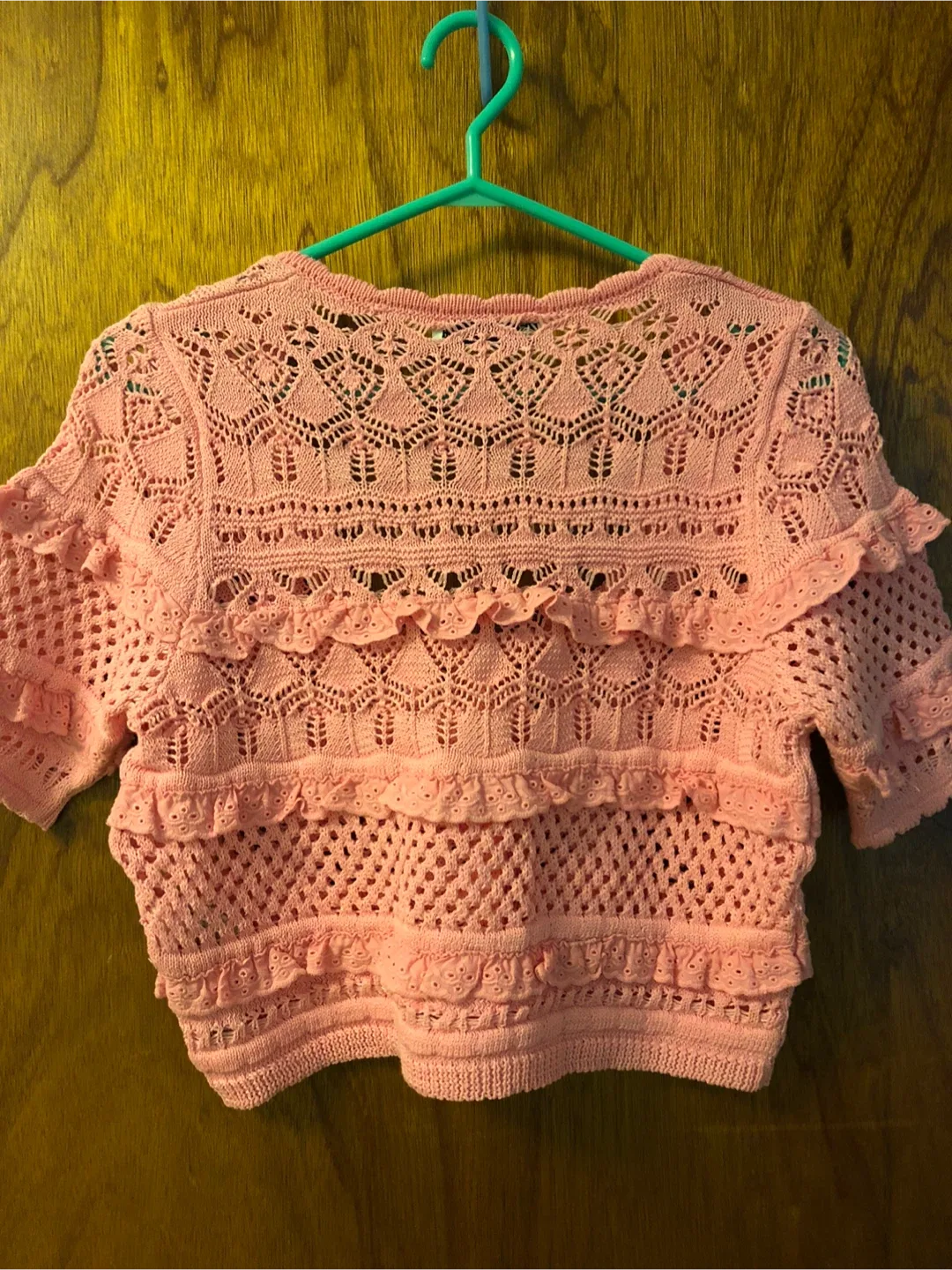 Zara Pink Knit Cardigan - Size S image indicator(2)