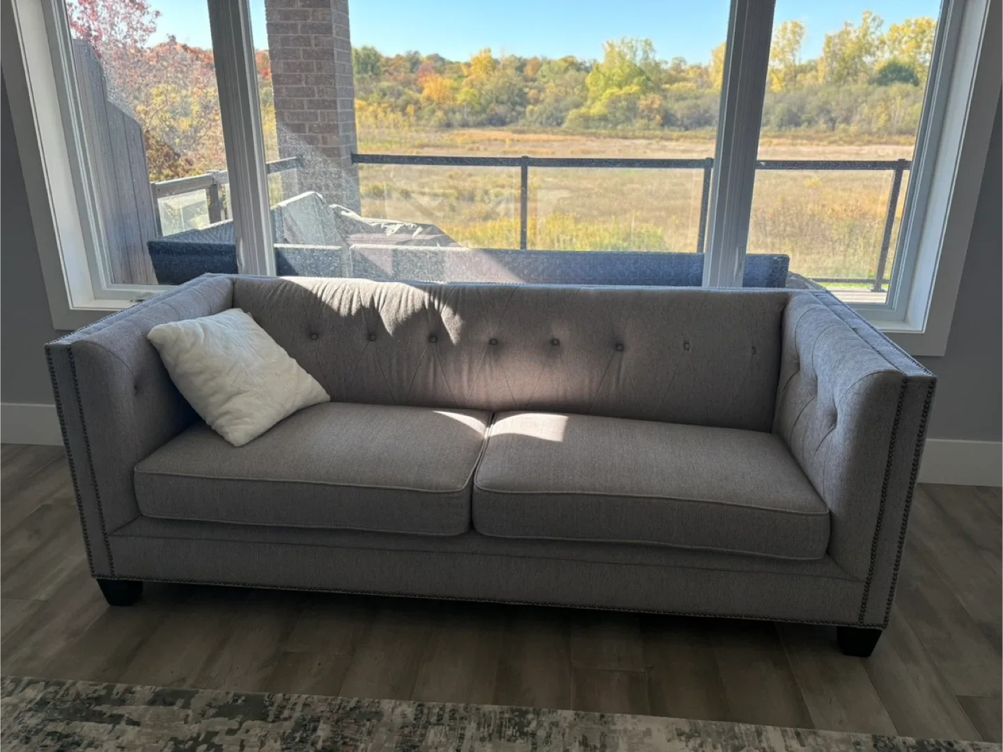 Two beautiful grey couches image indicator(5)