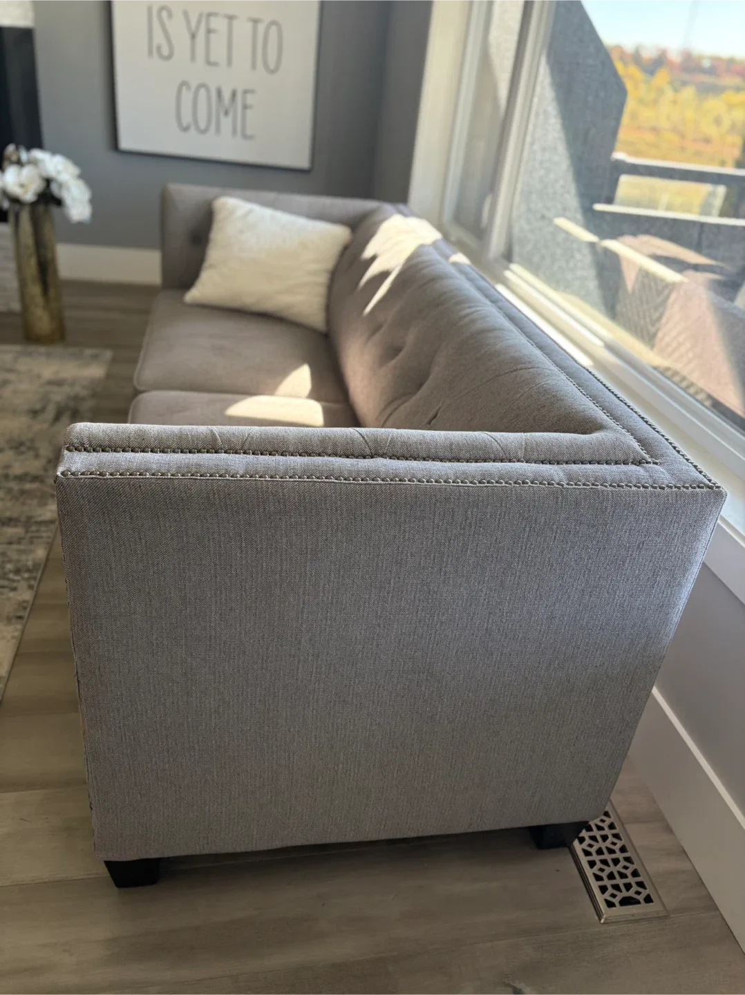 Two beautiful grey couches image indicator(2)