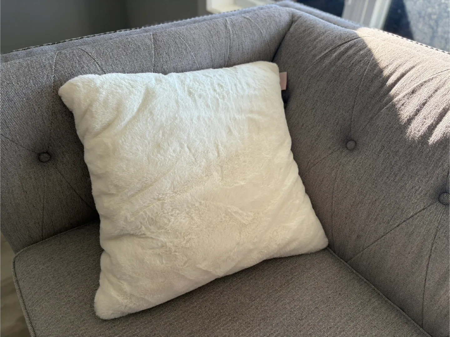 Two beautiful grey couches image indicator(4)