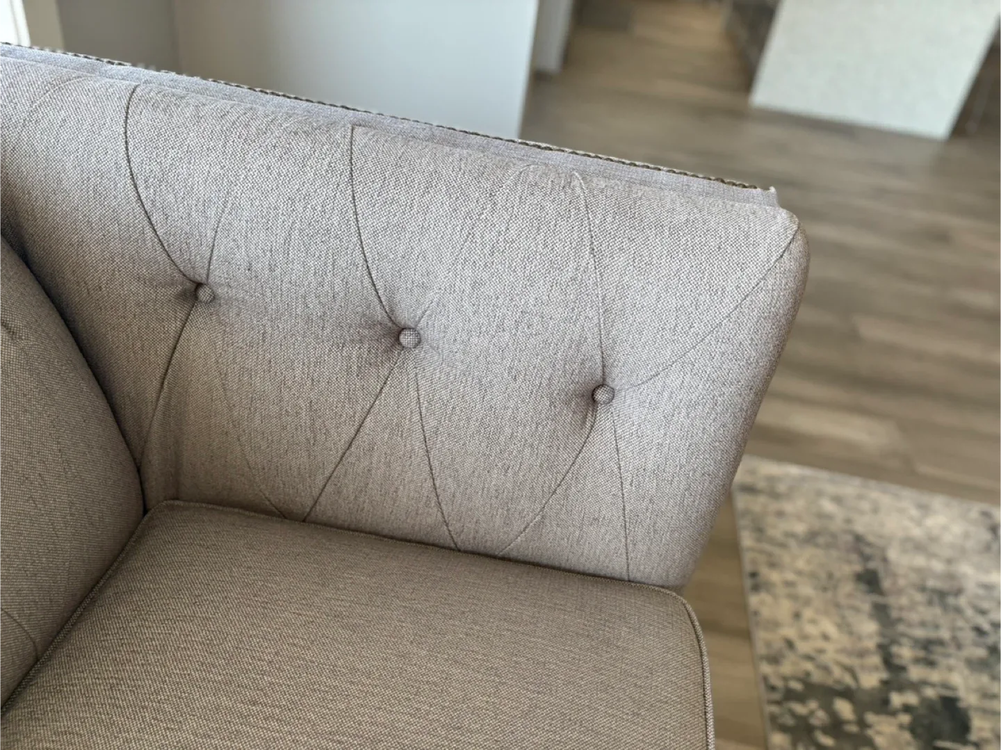 Two beautiful grey couches image indicator(3)