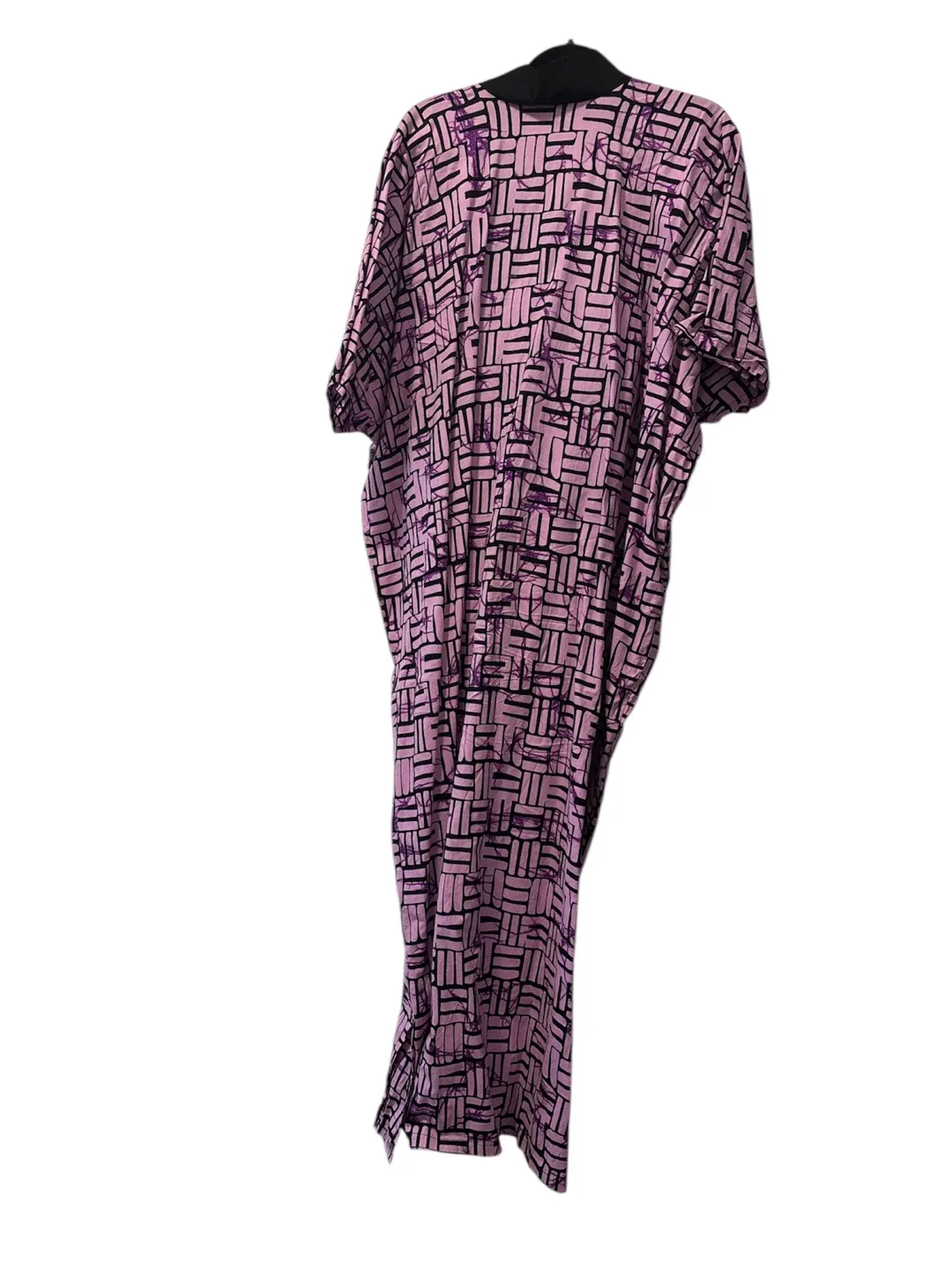 Patterned Purple Dress - Length 55 inches image indicator(2)
