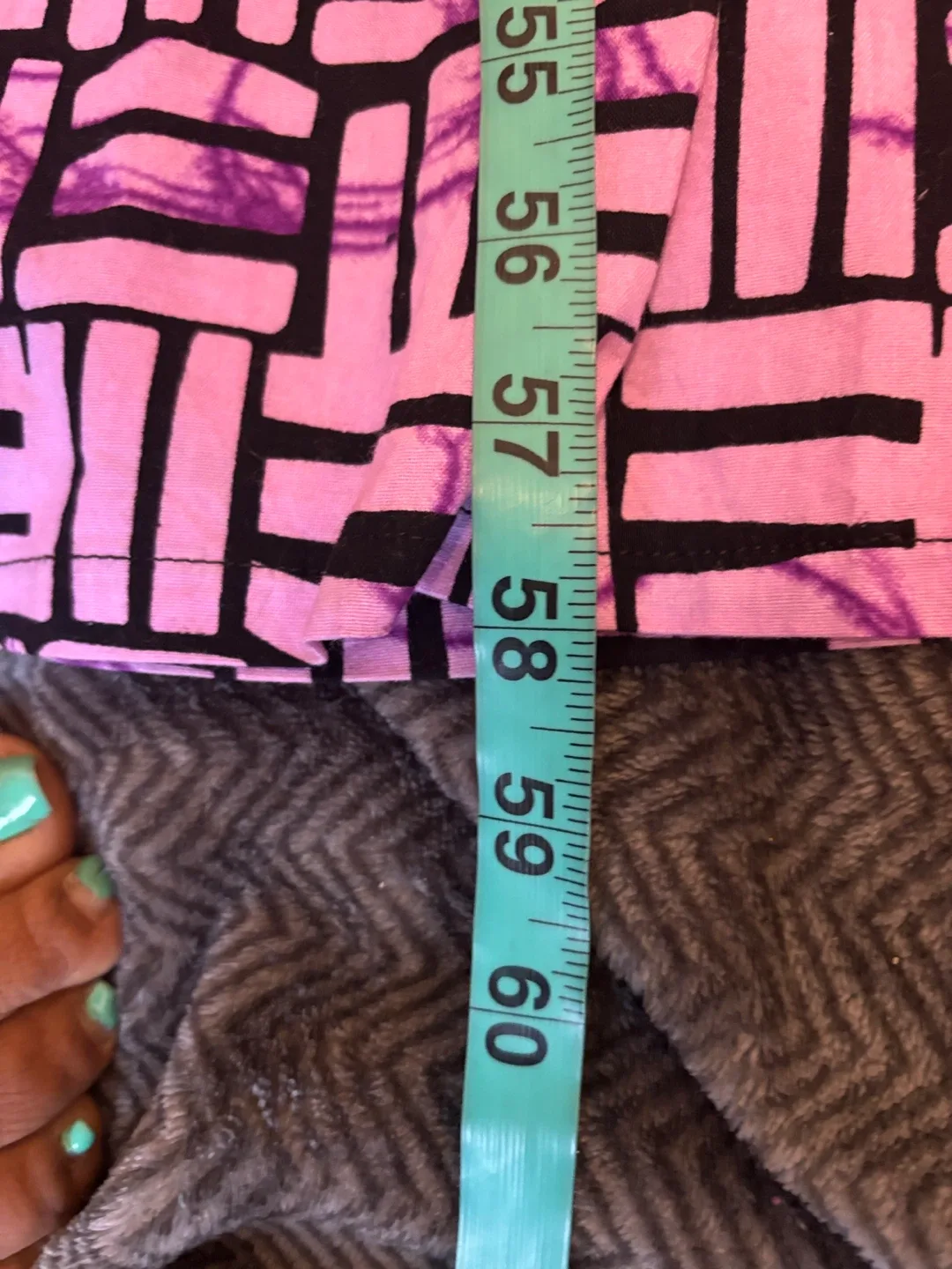 Patterned Purple Dress - Length 55 inches image indicator(5)