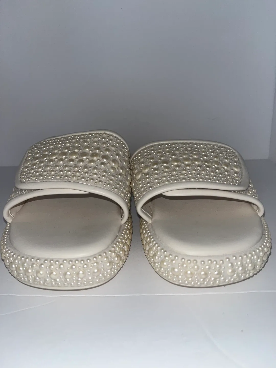 INC Pearl Embellished Slide Sandals image indicator(4)