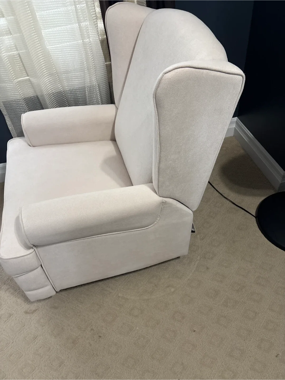 Beige Wingback Recliner Chair image indicator(4)