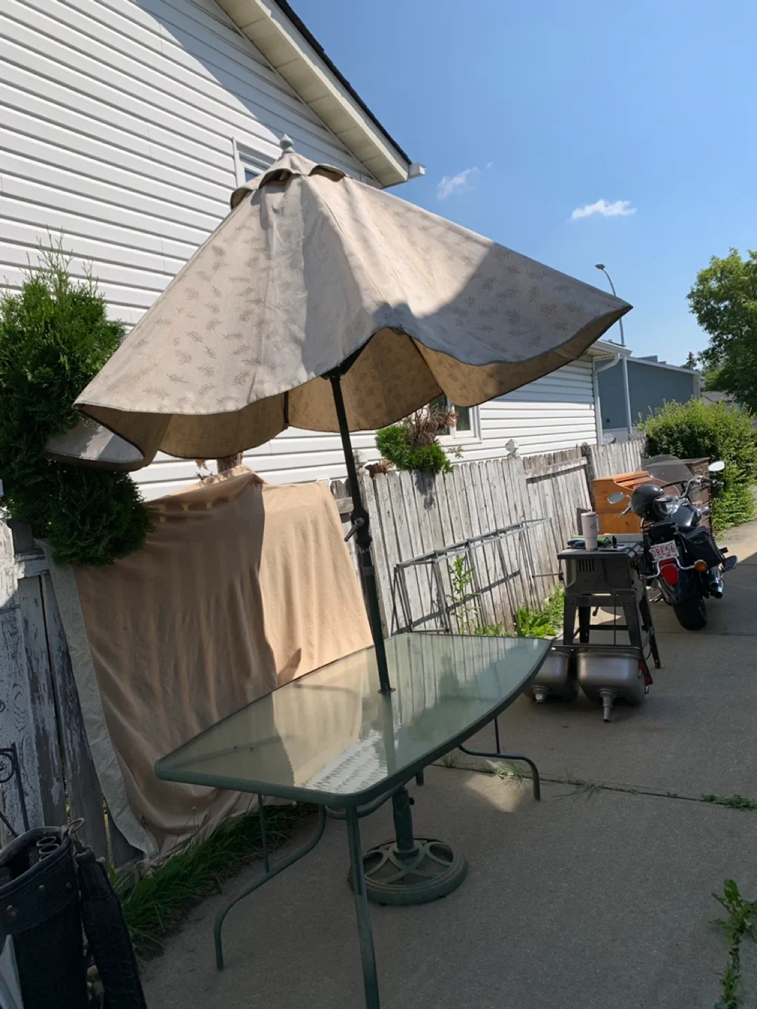 Patio Table with Umbrella