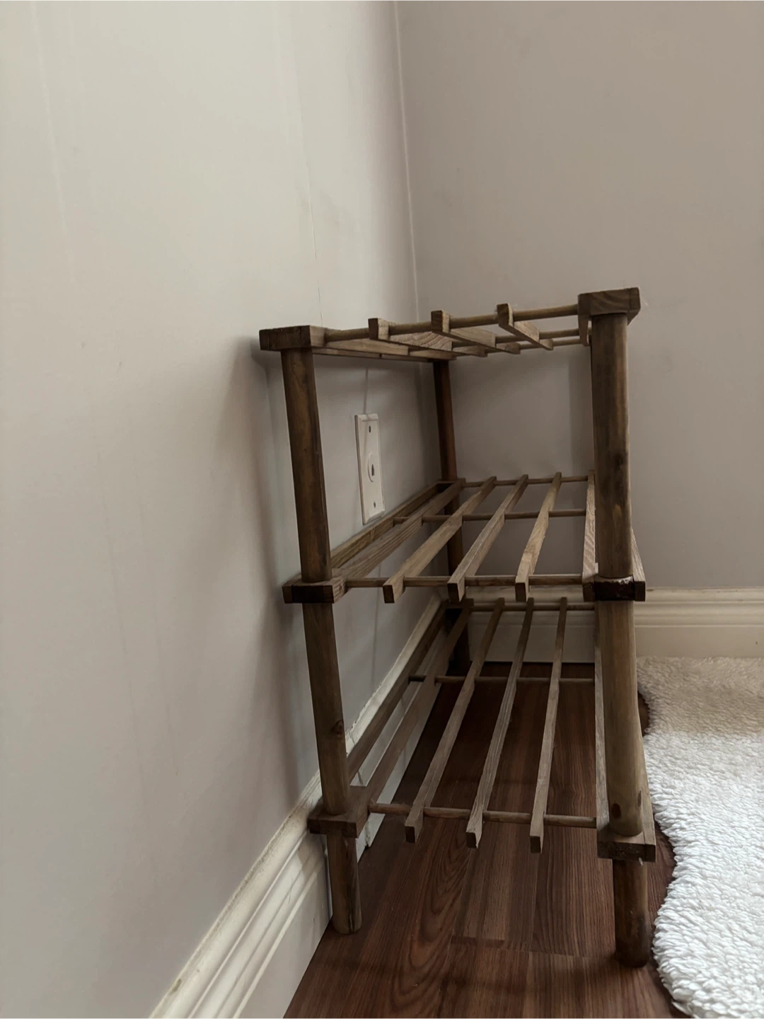 Wooden 3-Tier Shoe Rack - photo 2