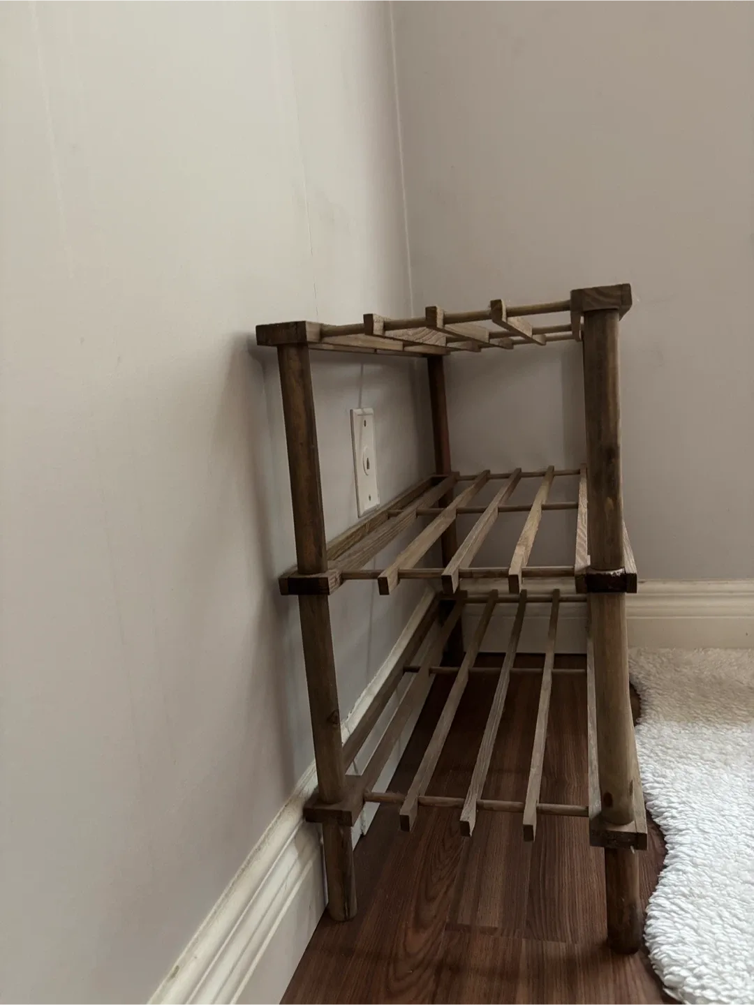 Wooden 3-Tier Shoe Rack image indicator(2)