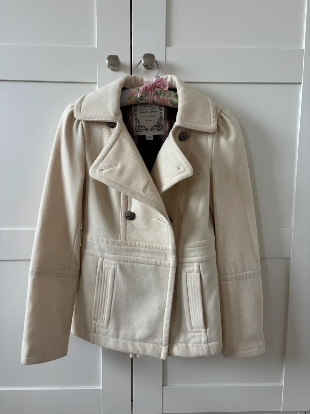 Guess Jeans Wool Coat/Jacket - Size XS image indicator(2)