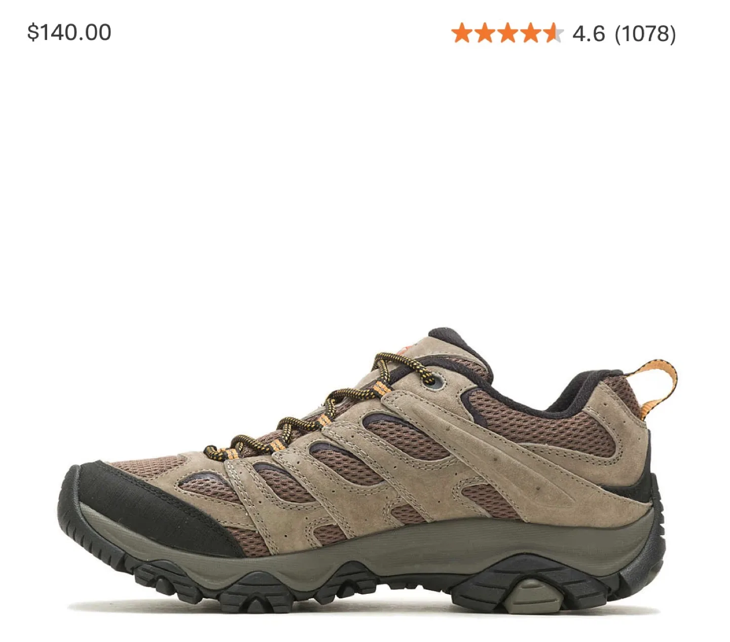 Merrell Moab 3 Wide Width Men's Hiking Shoes image indicator(2)