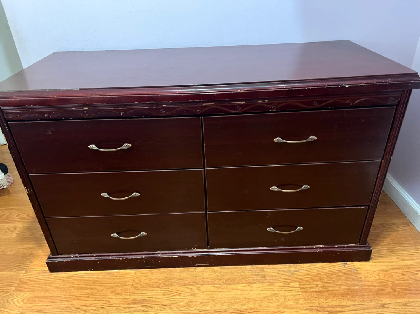 Wooden 6-Drawer Dresser