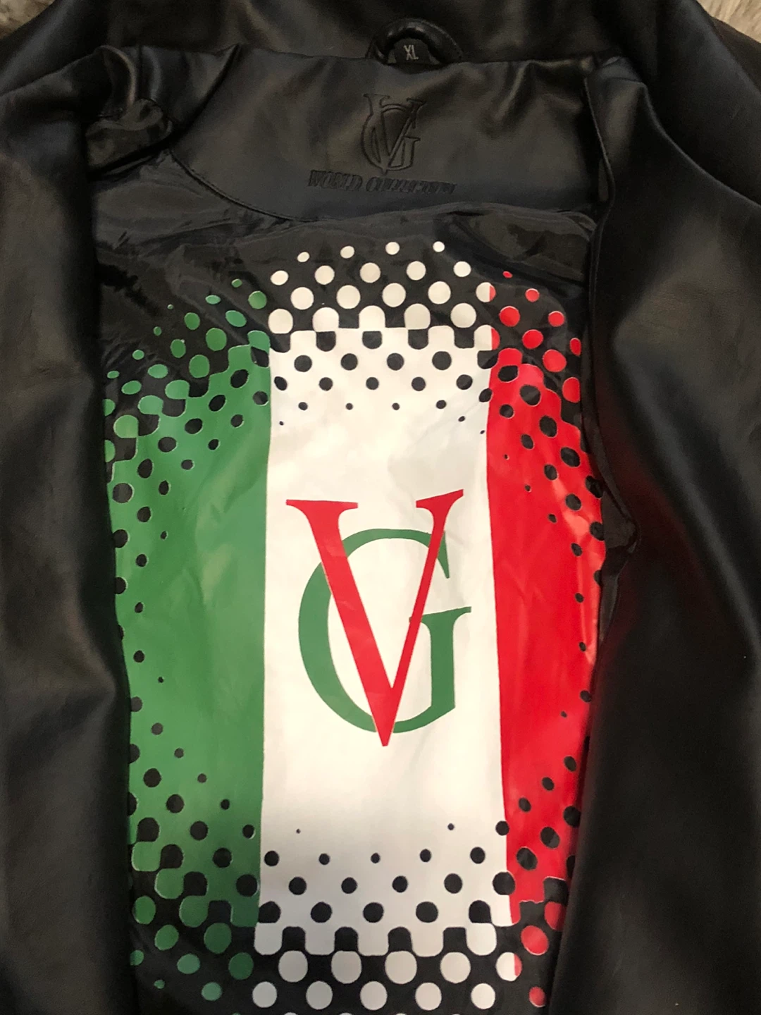 World Collection Black Leather Jacket XL - photo 3
