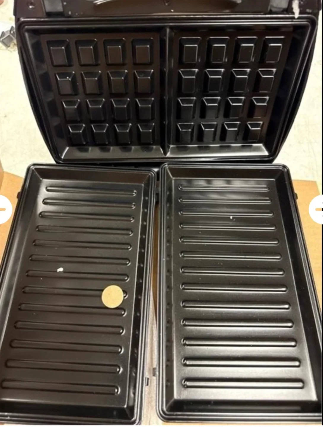 Black+Decker Waffle sandwich grill Maker image indicator(6)