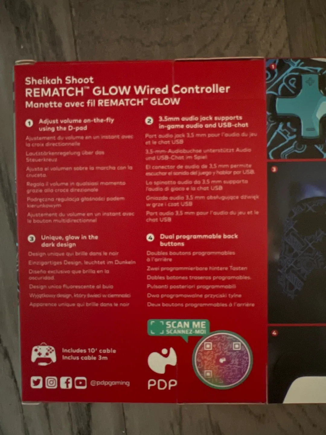 Brand New : Nintendo Switch Zelda Rematch GLOW Wired Controller image indicator(2)