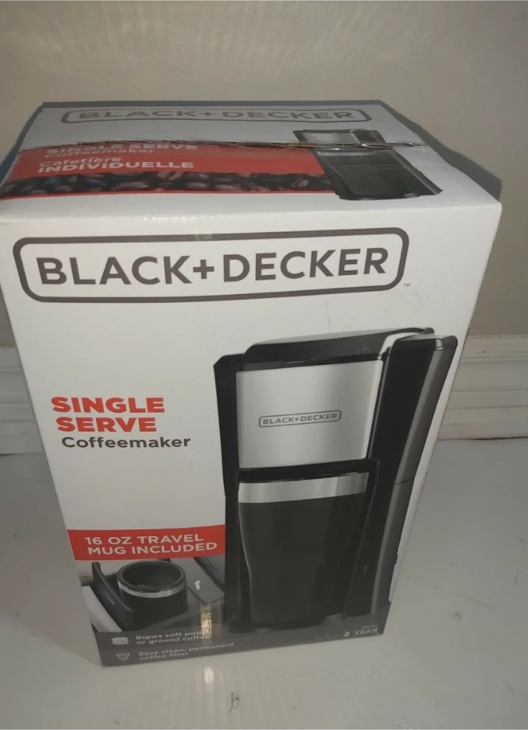 Black+Decker Single Serve Coffeemaker w/ 16oz Mug image indicator(4)