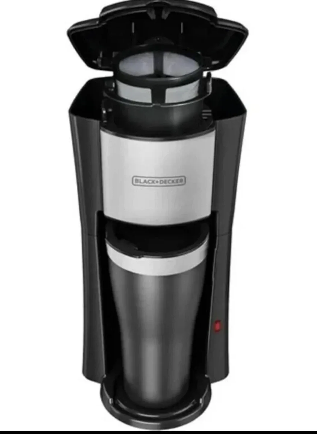 Black+Decker Single Serve Coffeemaker w/ 16oz Mug image indicator(2)