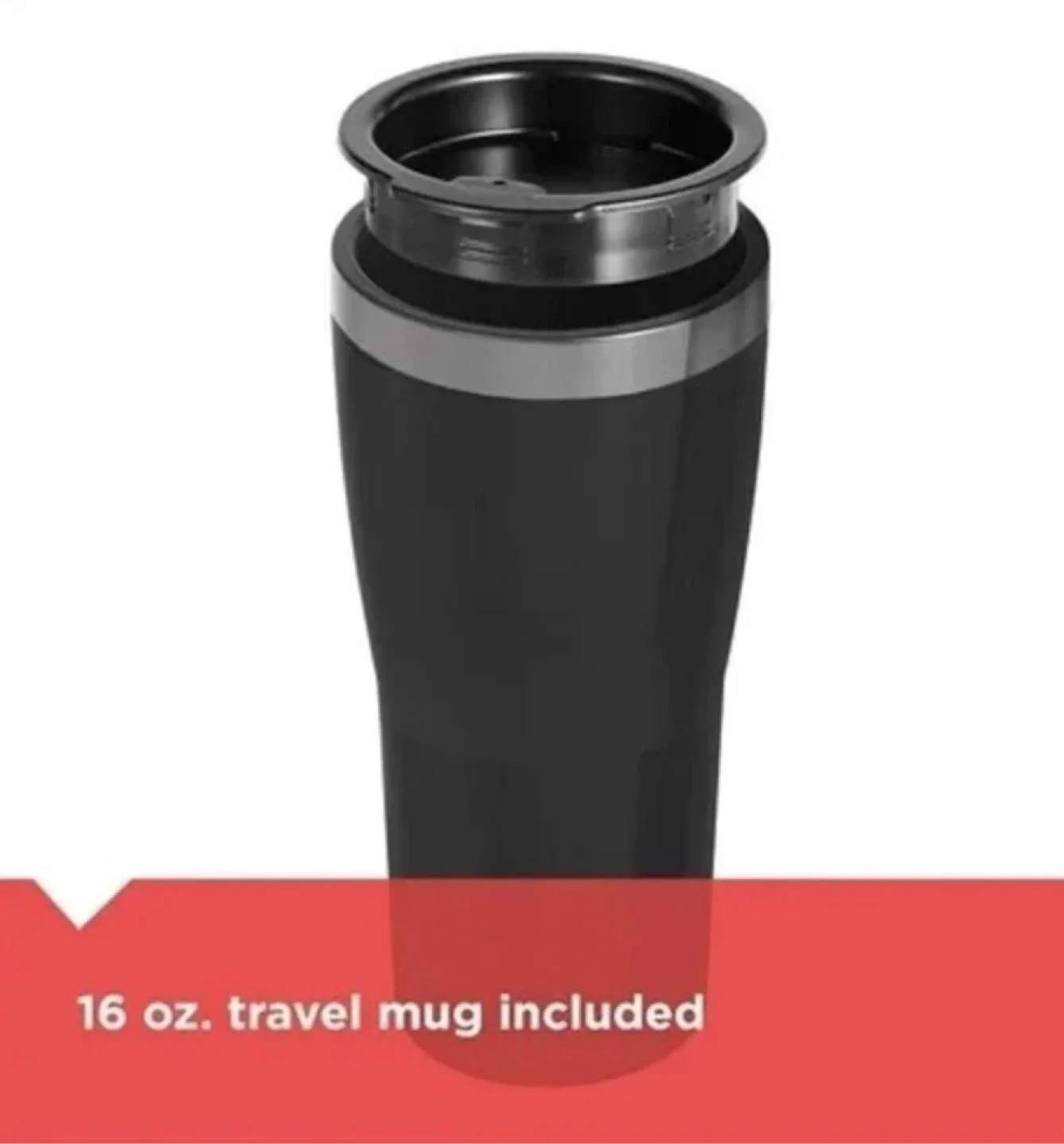 Black+Decker Single Serve Coffeemaker w/ 16oz Mug image indicator(3)