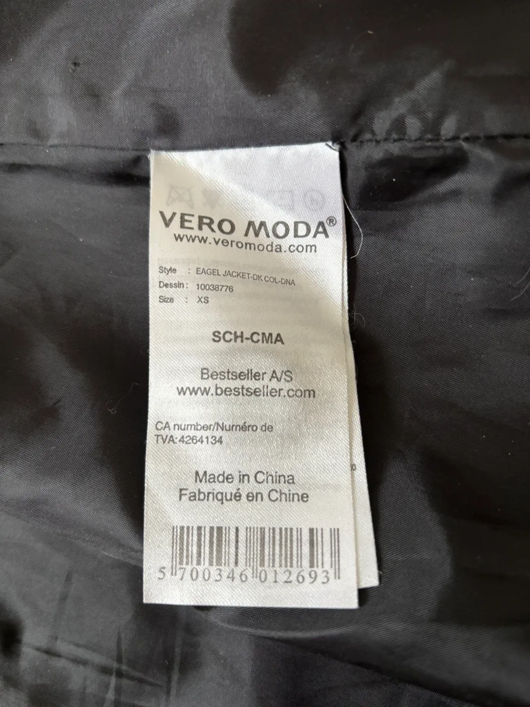 Vero Moda Black Wool Blend Belted Coat/Jacket image indicator(6)