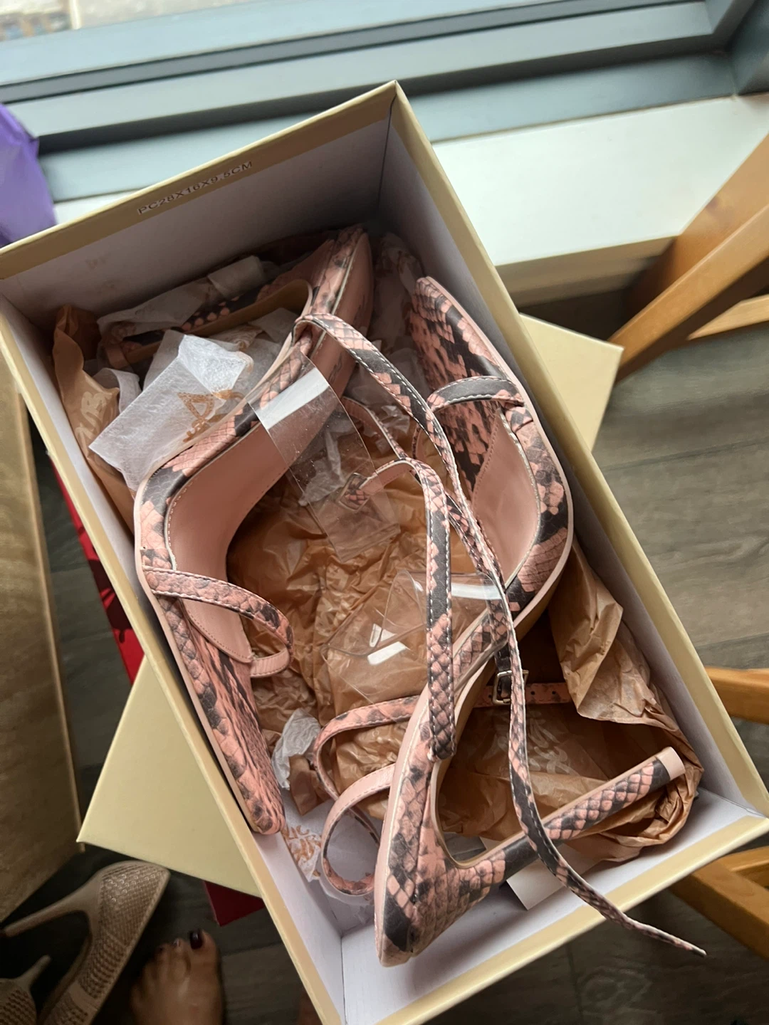 Public Desire Tilda Heels Size 37 - Green&Pink - photo 4