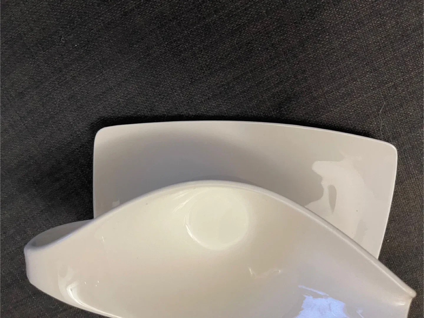 White Gravy Boat with Plate, new image indicator(6)