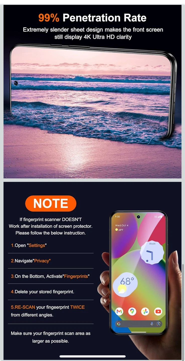 New UniqueMe Google Pixel 10 Screen Protector - photo 4