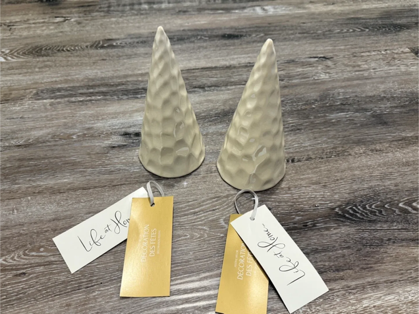 New Life at Home Decorative Tree Cones - Set of 2 image indicator(2)