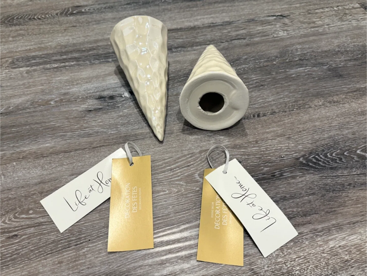 New Life at Home Decorative Tree Cones - Set of 2 image indicator(3)