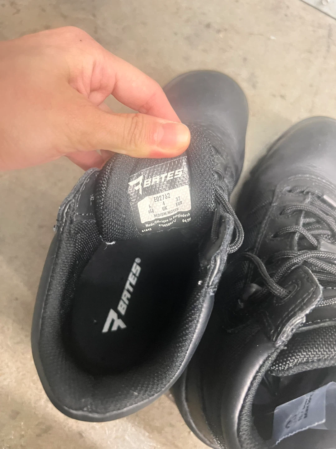 Bates Black Boots - Size 6