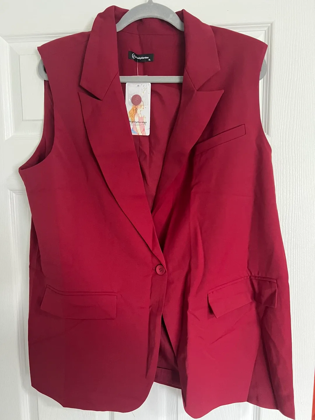 PrettyGarden Red 2-Piece Outfit, Size XL thumbnail