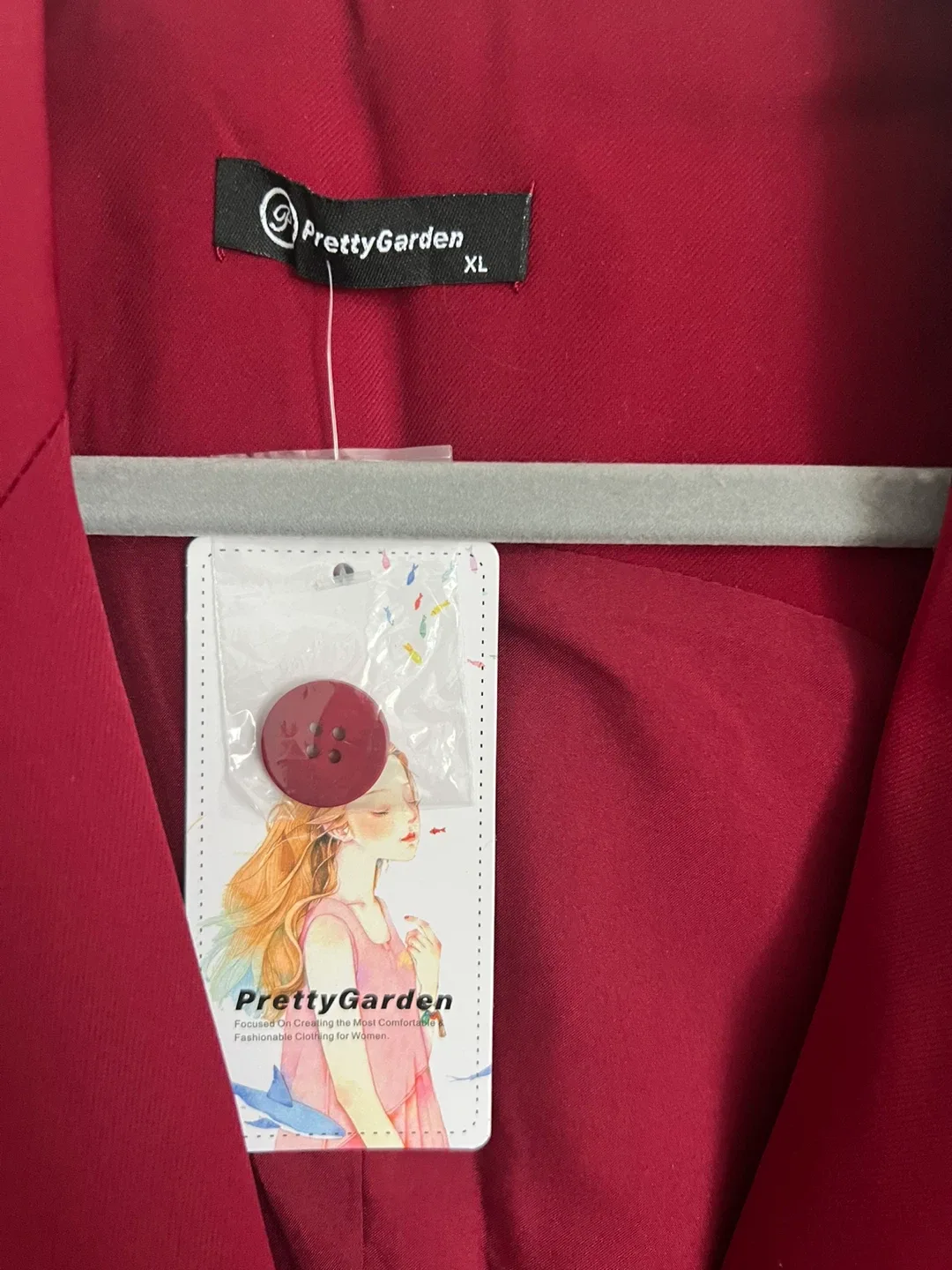 PrettyGarden Red 2-Piece Outfit, Size XL image indicator(2)