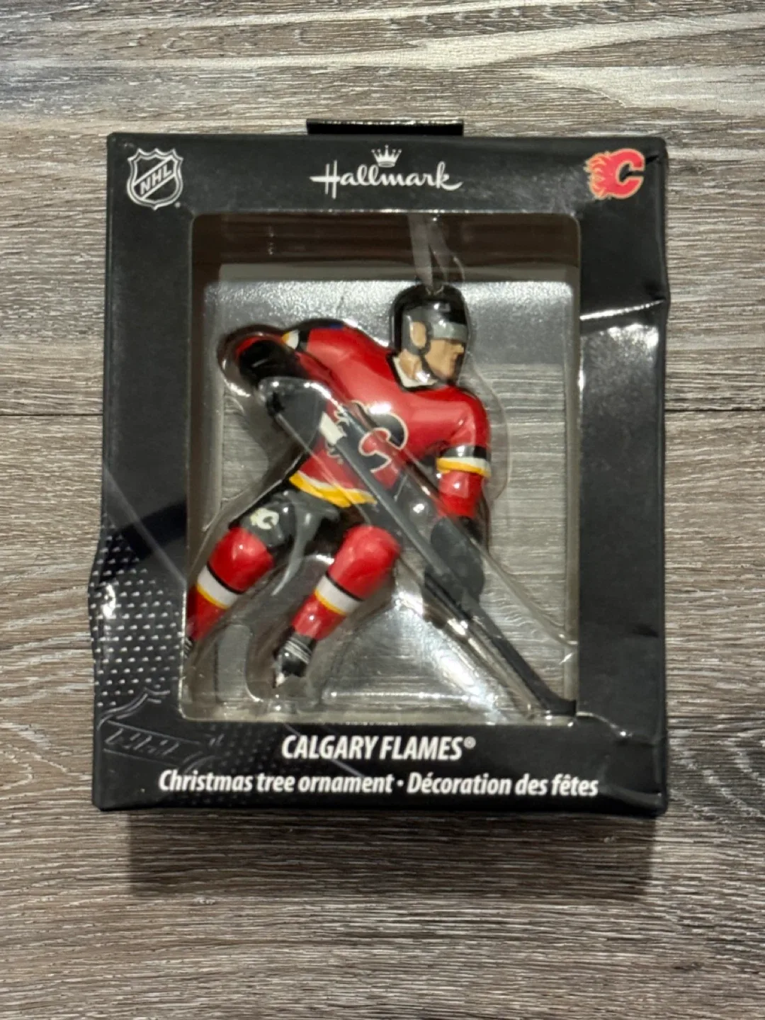 New Hallmark NHL Calgary Flames Christmas Ornament thumbnail