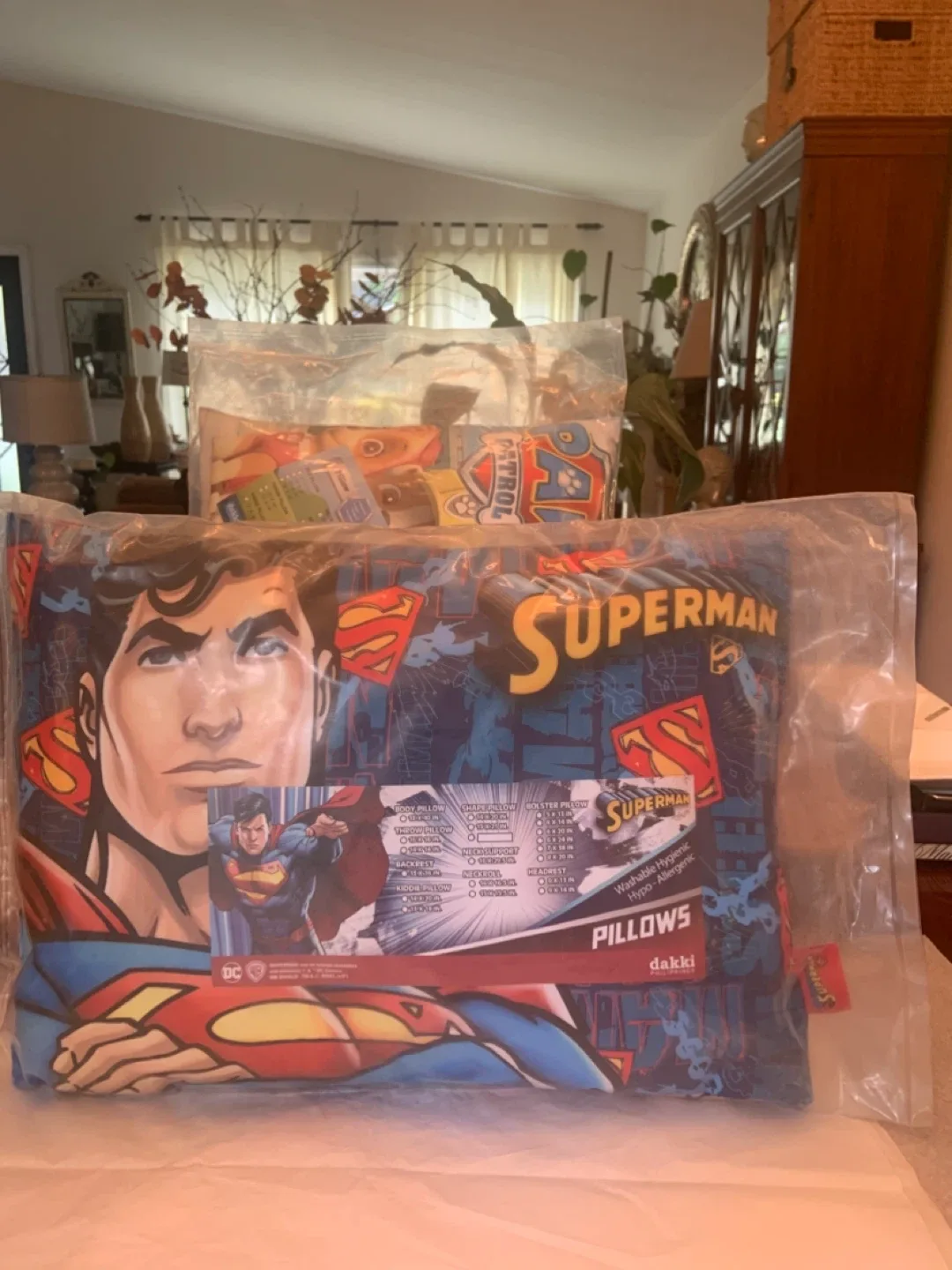 NEW KIDS HYPO-ALLERGENIC  PILLOWS• ‘ PAW PATROL•SUPERMAN ‘ image indicator(6)