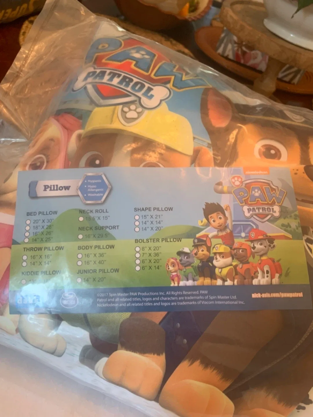 NEW KIDS HYPO-ALLERGENIC  PILLOWS• ‘ PAW PATROL•SUPERMAN ‘ image indicator(2)