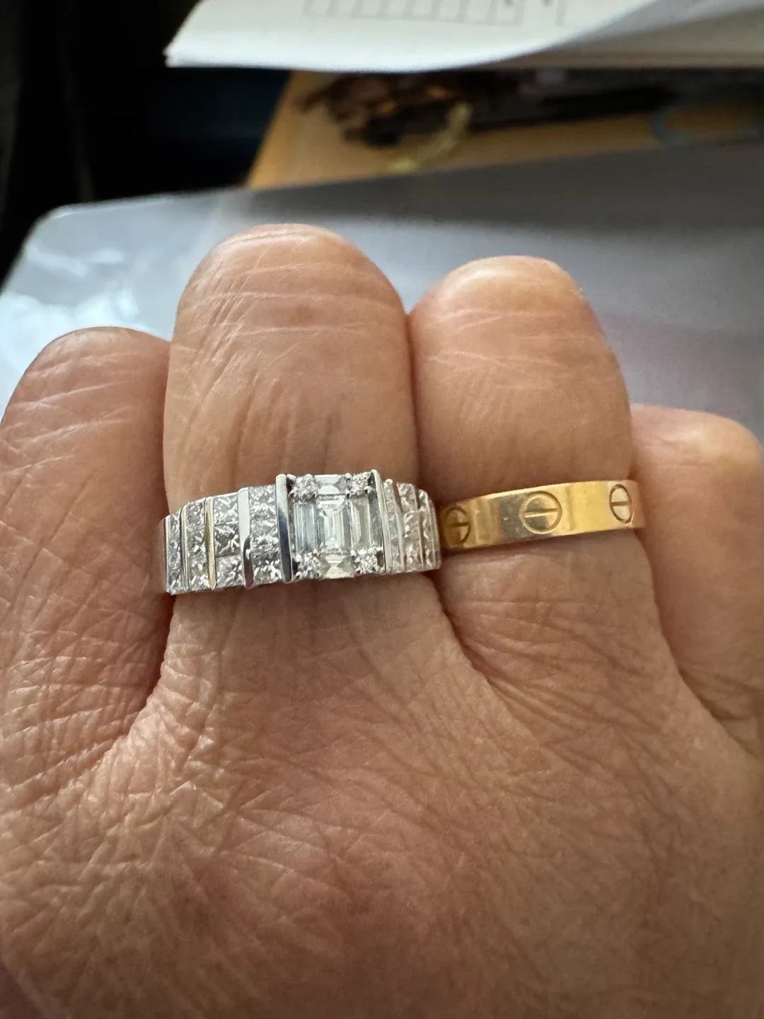 Effy 14K White Gold Diamond Ring image indicator(6)