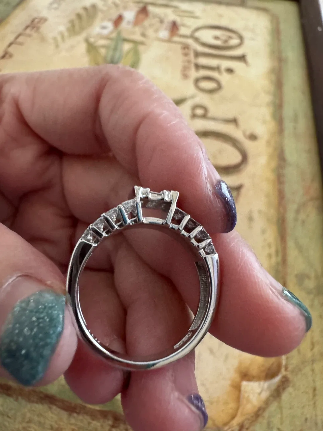 Effy 14K White Gold Diamond Ring image indicator(4)