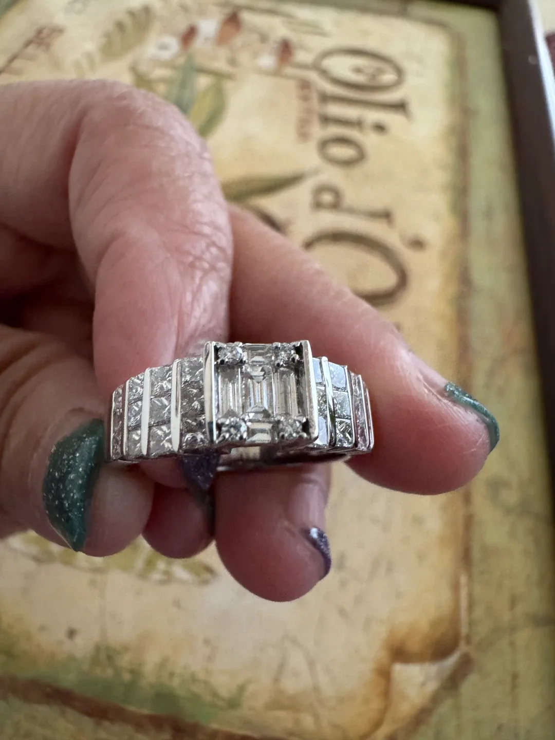 Effy 14K White Gold Diamond Ring image indicator(3)