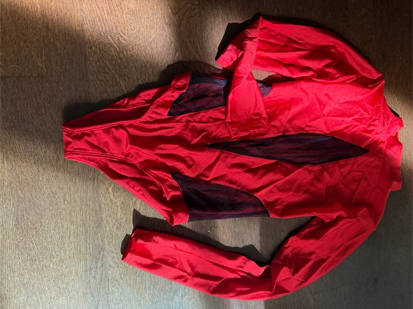 🥕Costumes Red Bodysuit, Sash, and Mask - Size S/M image indicator(2)