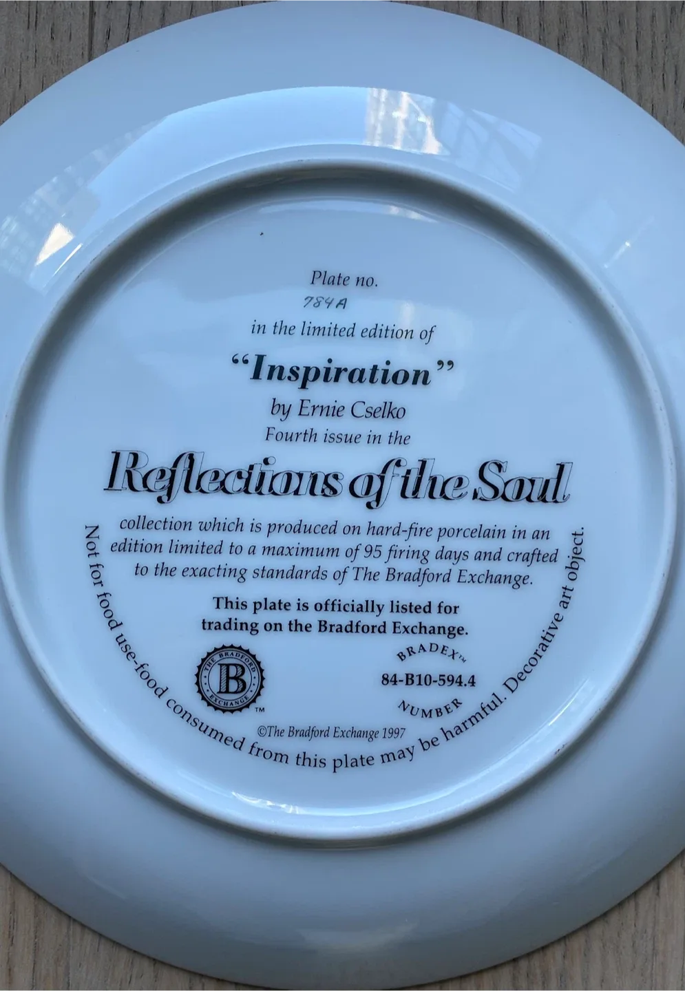 Bradford Exchange "Inspiration" Plate image indicator(3)