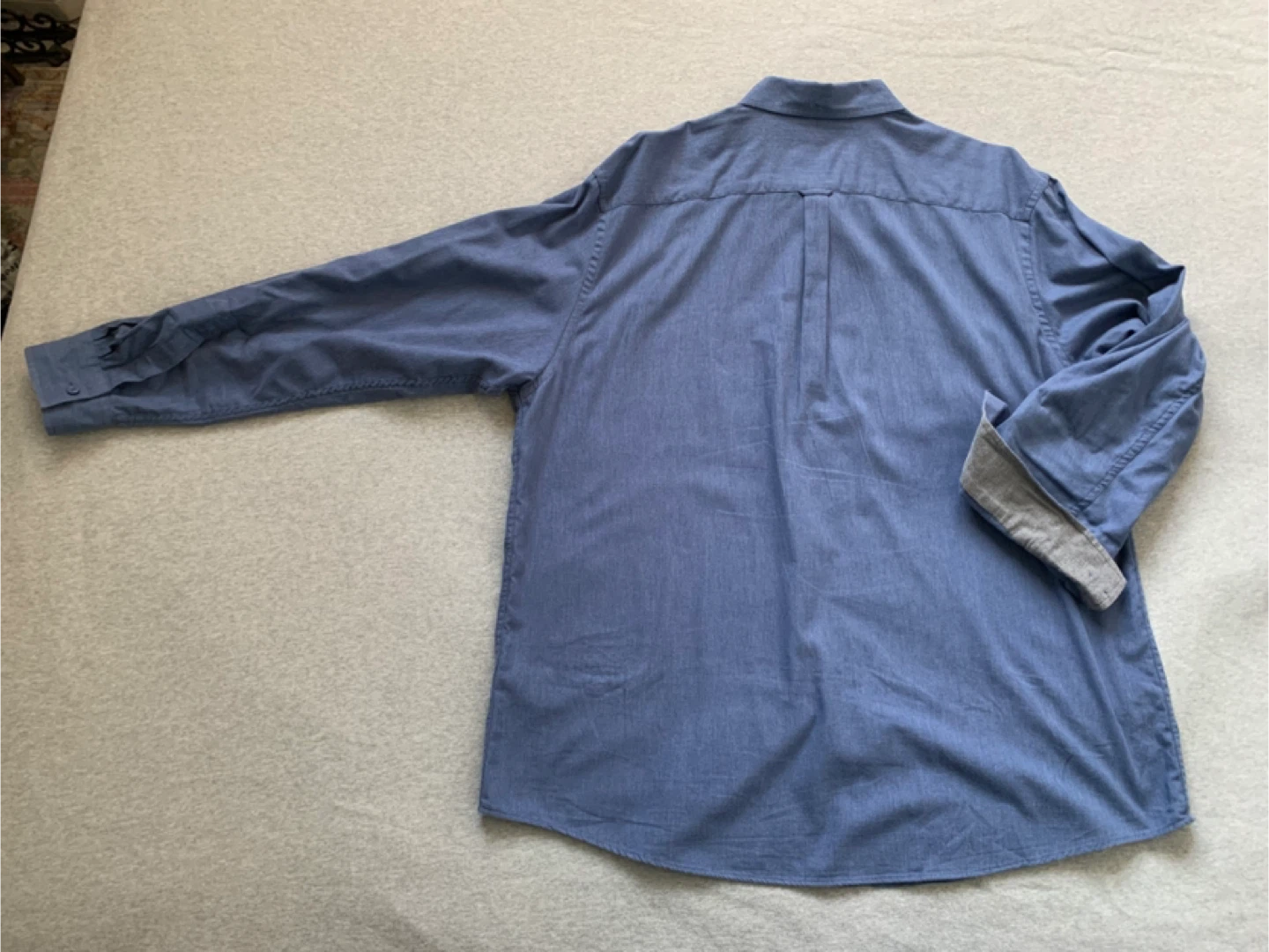 Haggar Men’s Blue Button-Down Shirt - Size XXL - photo 3