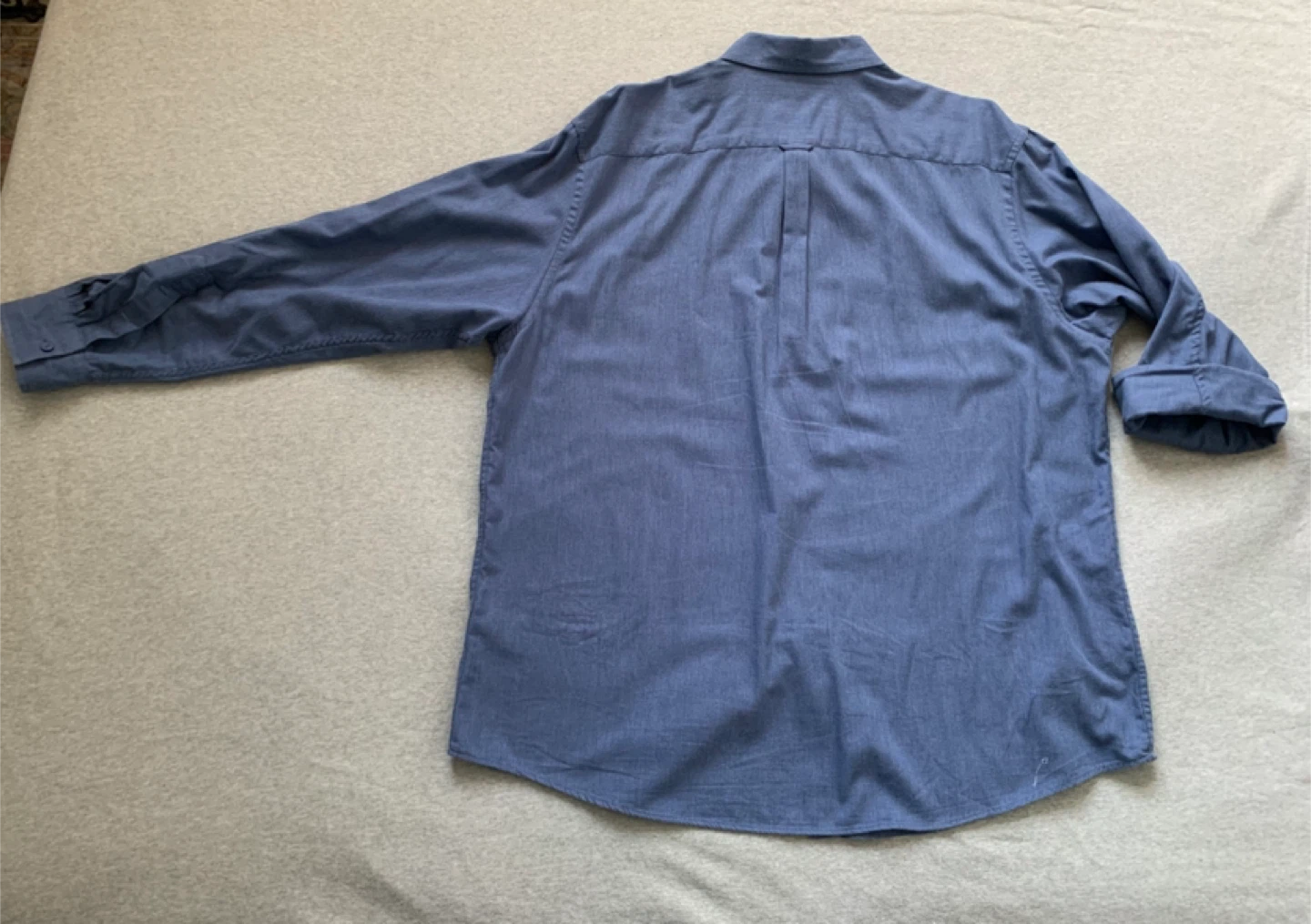 Haggar Men’s Blue Button-Down Shirt - Size XXL - photo 2
