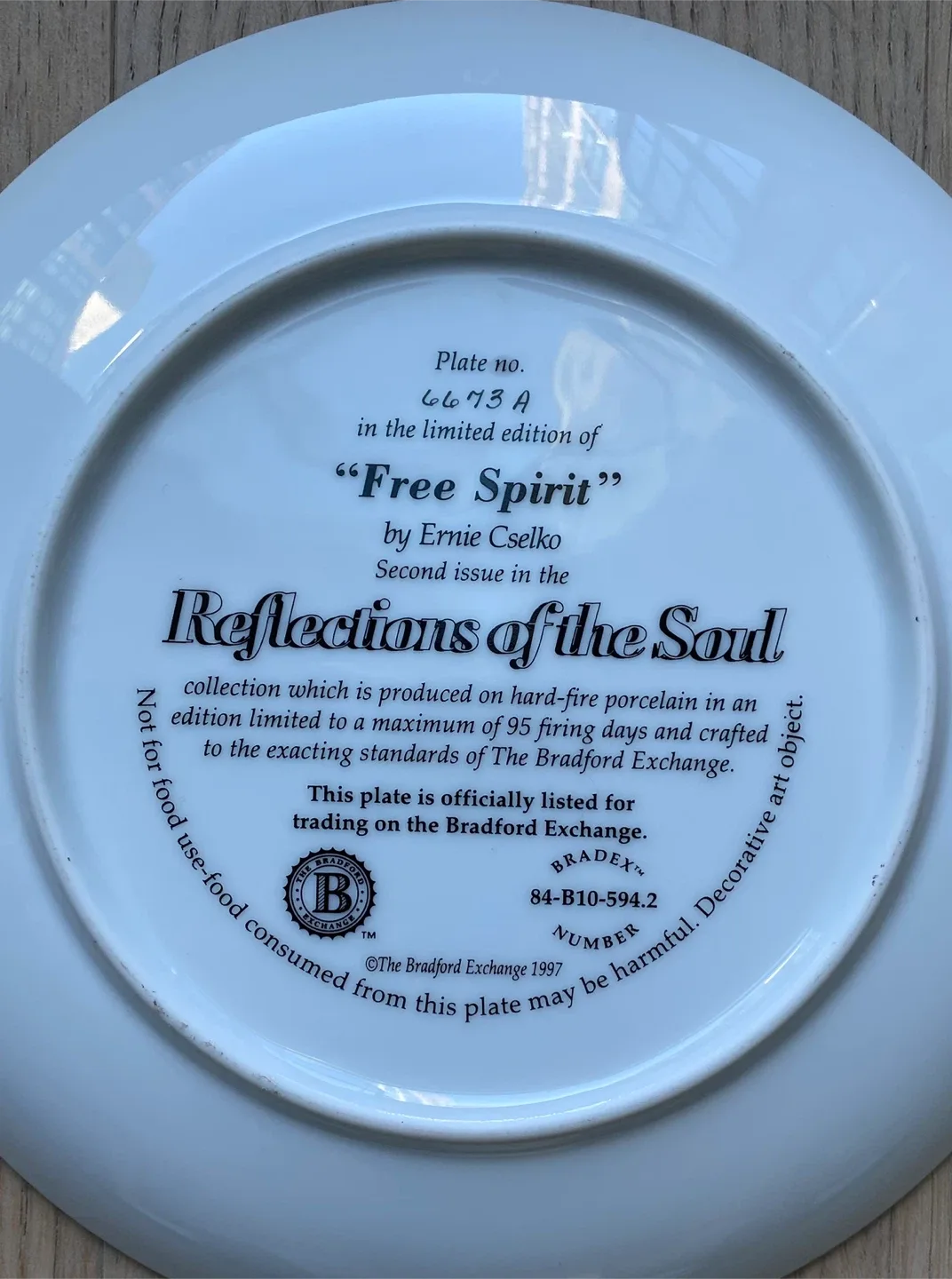 Bradford Exchange "Free Spirit" Plate image indicator(3)