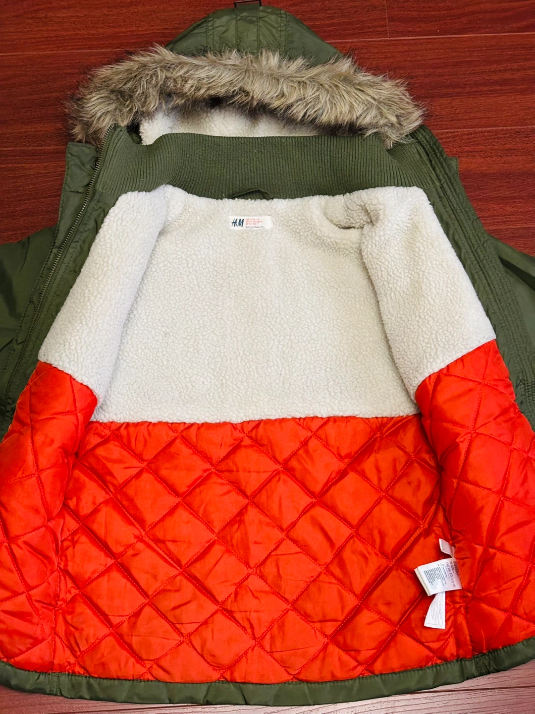 H&M Kids Green Winter Jacket Size 6-7Y - photo 3