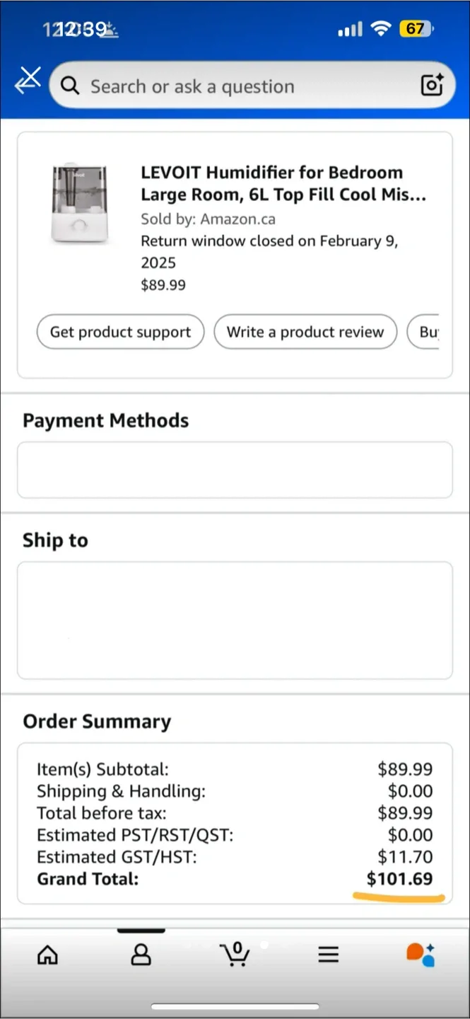 Levoit Classic 300 Lite Ultrasonic Cool Mist Humidifier image indicator(7)